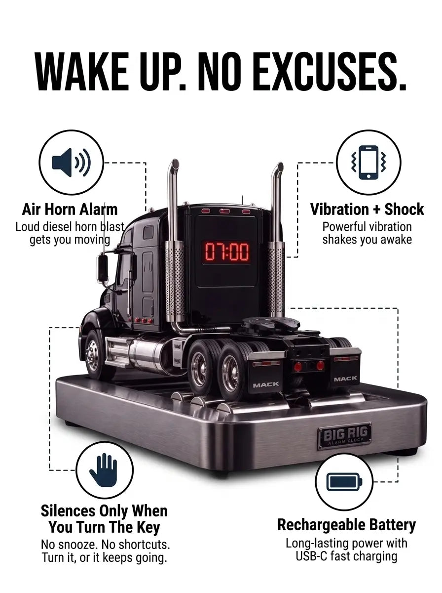 Big Rig™ Semi-Truck Alarm Clock
