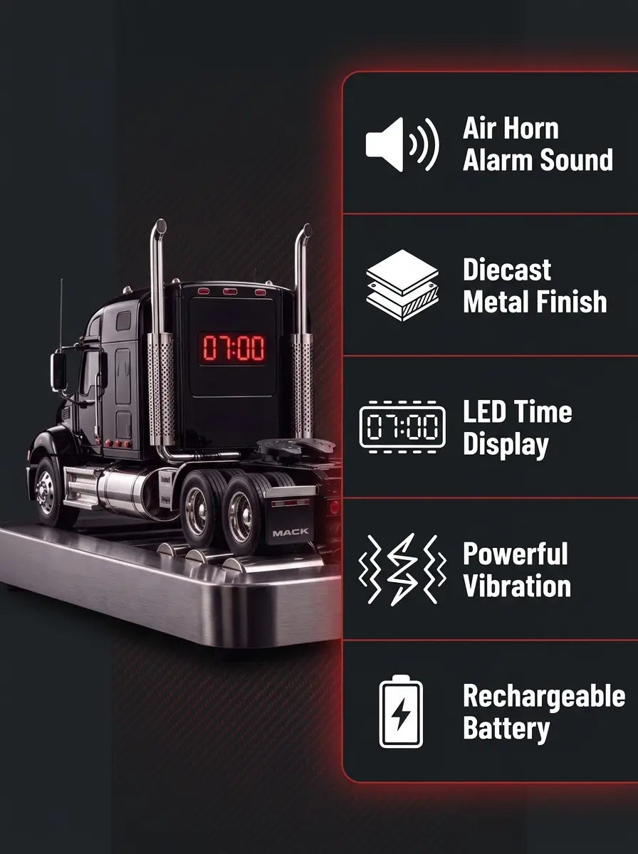 Big Rig™ Semi-Truck Alarm Clock